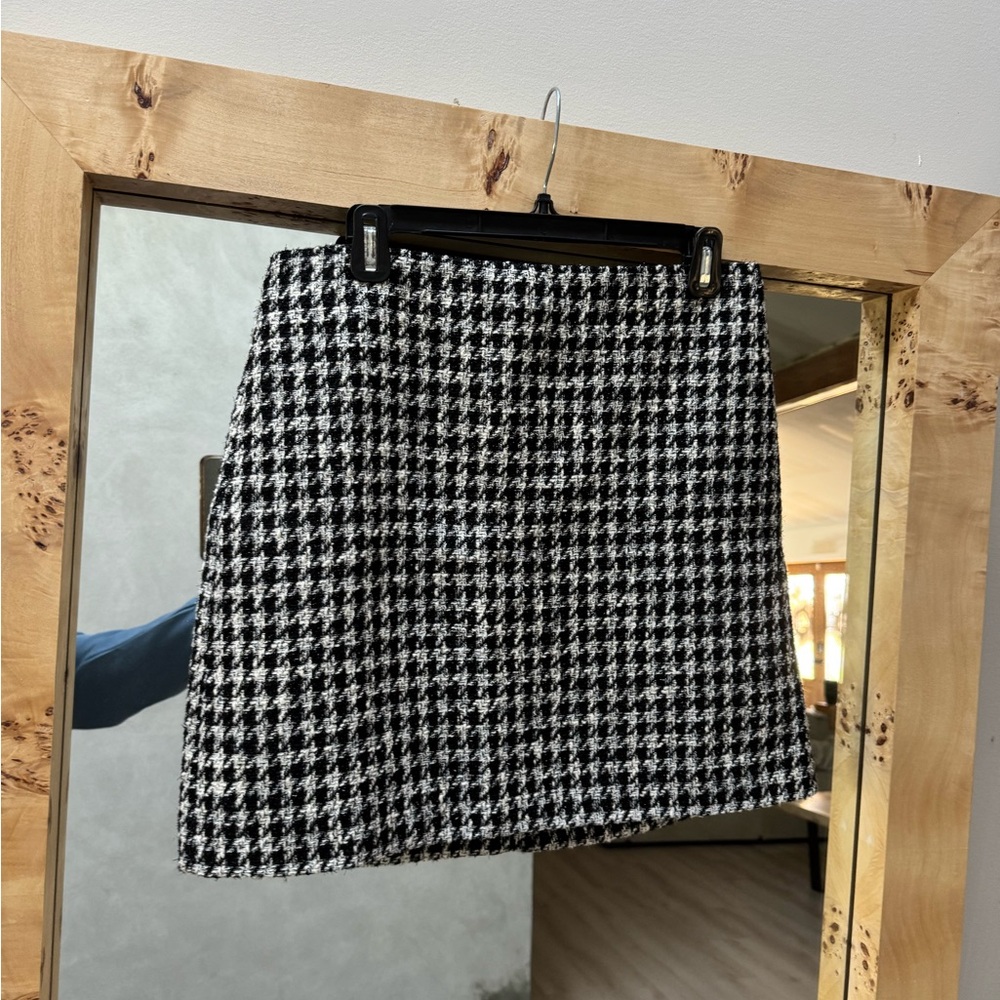 The Loft Houndstooth Skirt